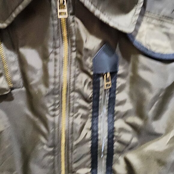American Stitch Jacket Men's Size L Olive Military Cropped Bomber Full Zip - Picture 7 of 16
